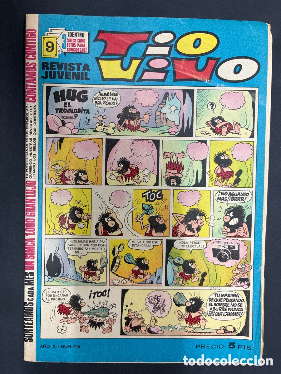 Comics: COMIC COLECCION TIO VIVO N&ordm; 418 EDITORIAL BRUGUERA