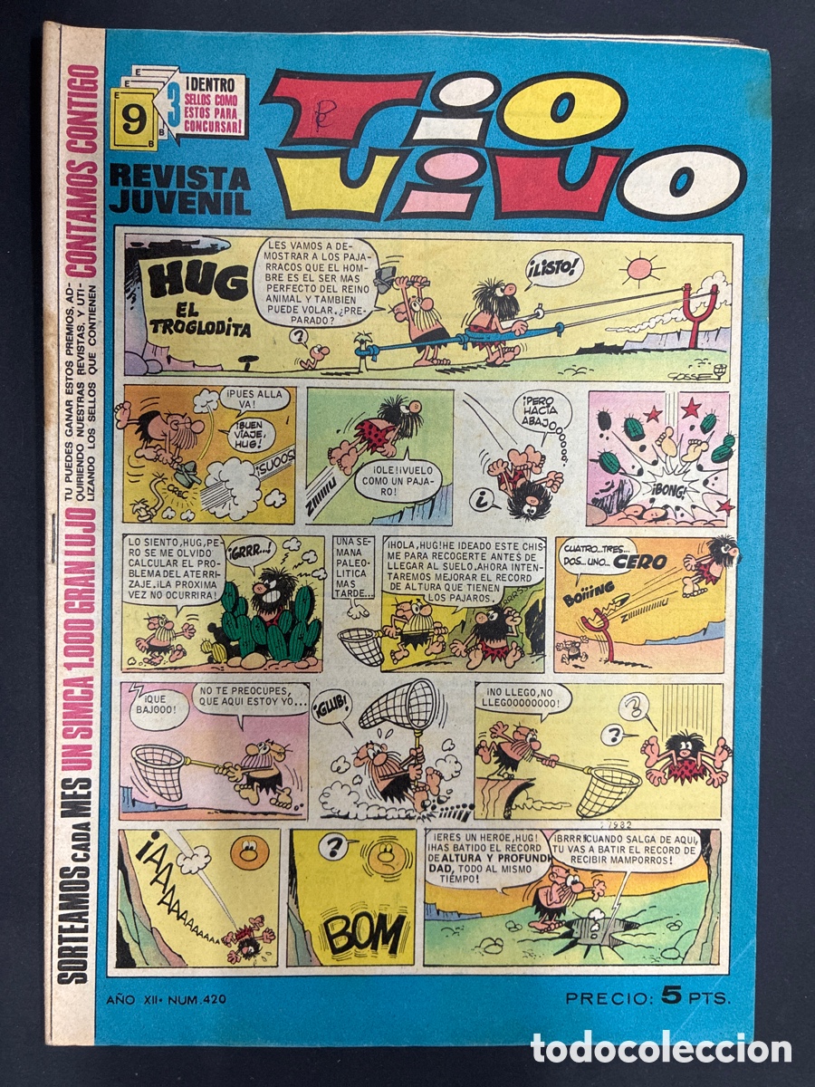 Comics: COMIC COLECCION TIO VIVO N&ordm; 420 EDITORIAL BRUGUERA