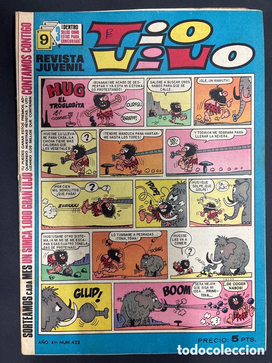 Comics: COMIC COLECCION TIO VIVO N&ordm; 422 EDITORIAL BRUGUERA
