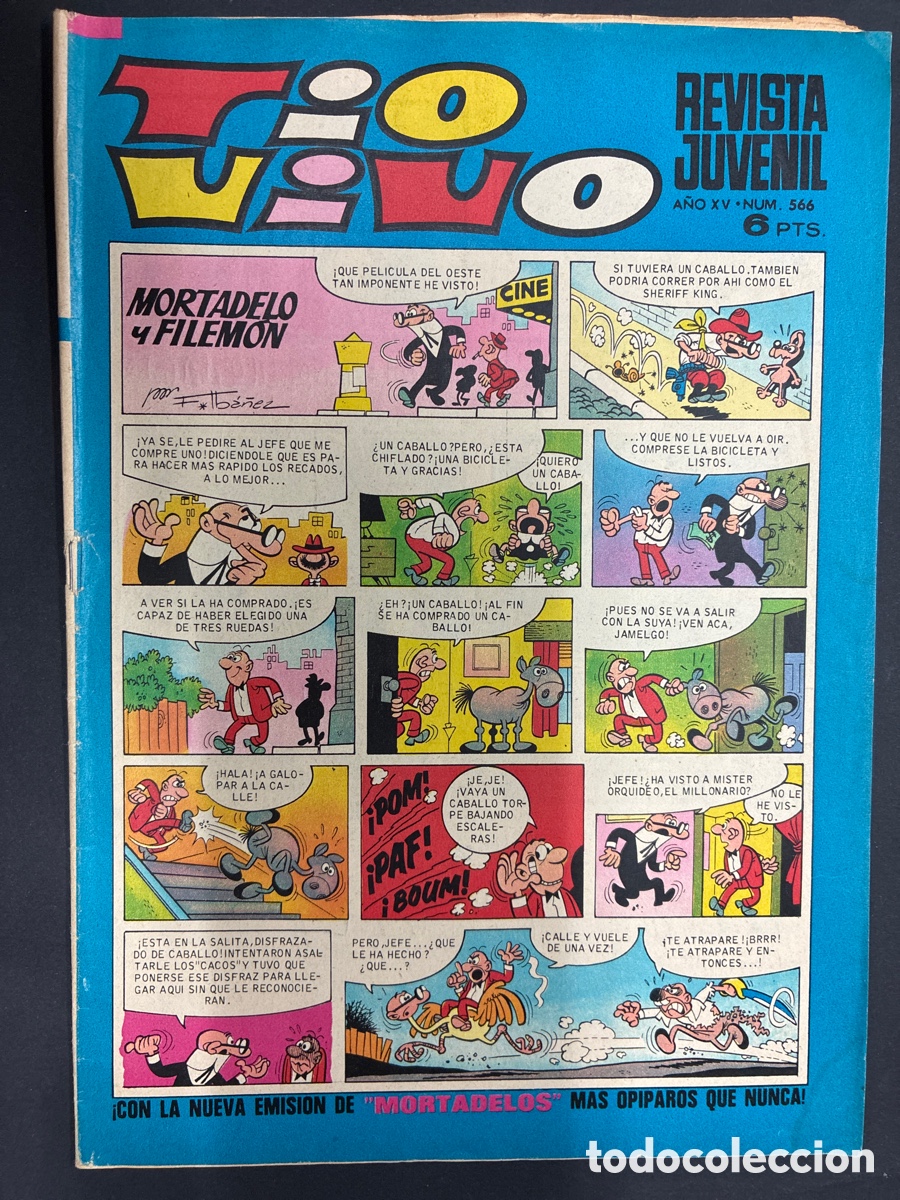Tebeos: COMIC COLECCION TIO VIVO N&ordm; 566 EDITORIAL BRUGUERA