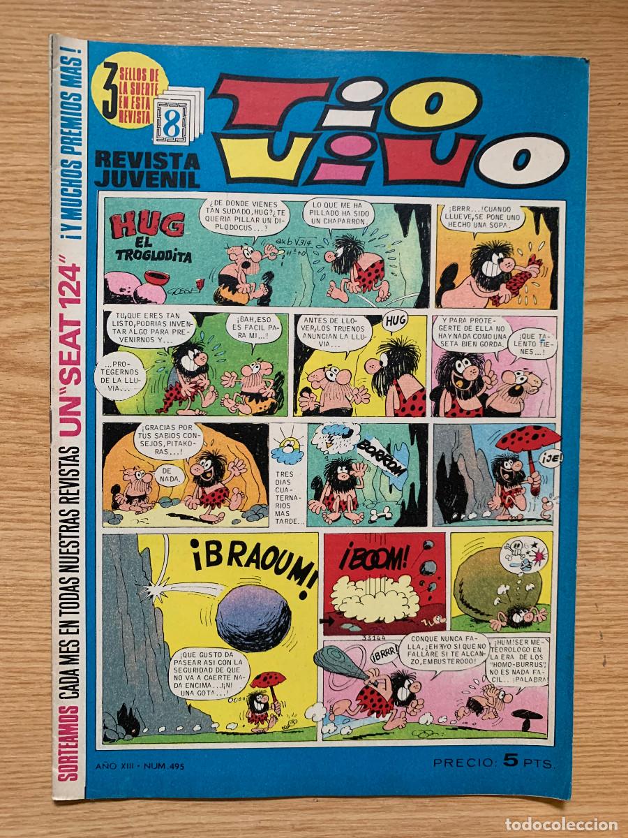 Tebeos: T&iacute;o Vivo n&ordm; 495 - 2&ordf; &Eacute;poca - D2 Impecable