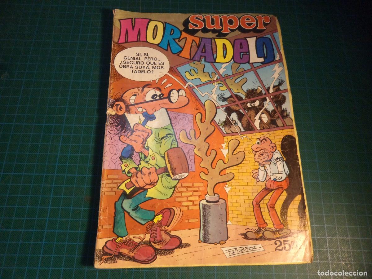 Tebeos: Super Mortadelo. N&ordm; 46. Bruguera. Con se&ntilde;ales de uso