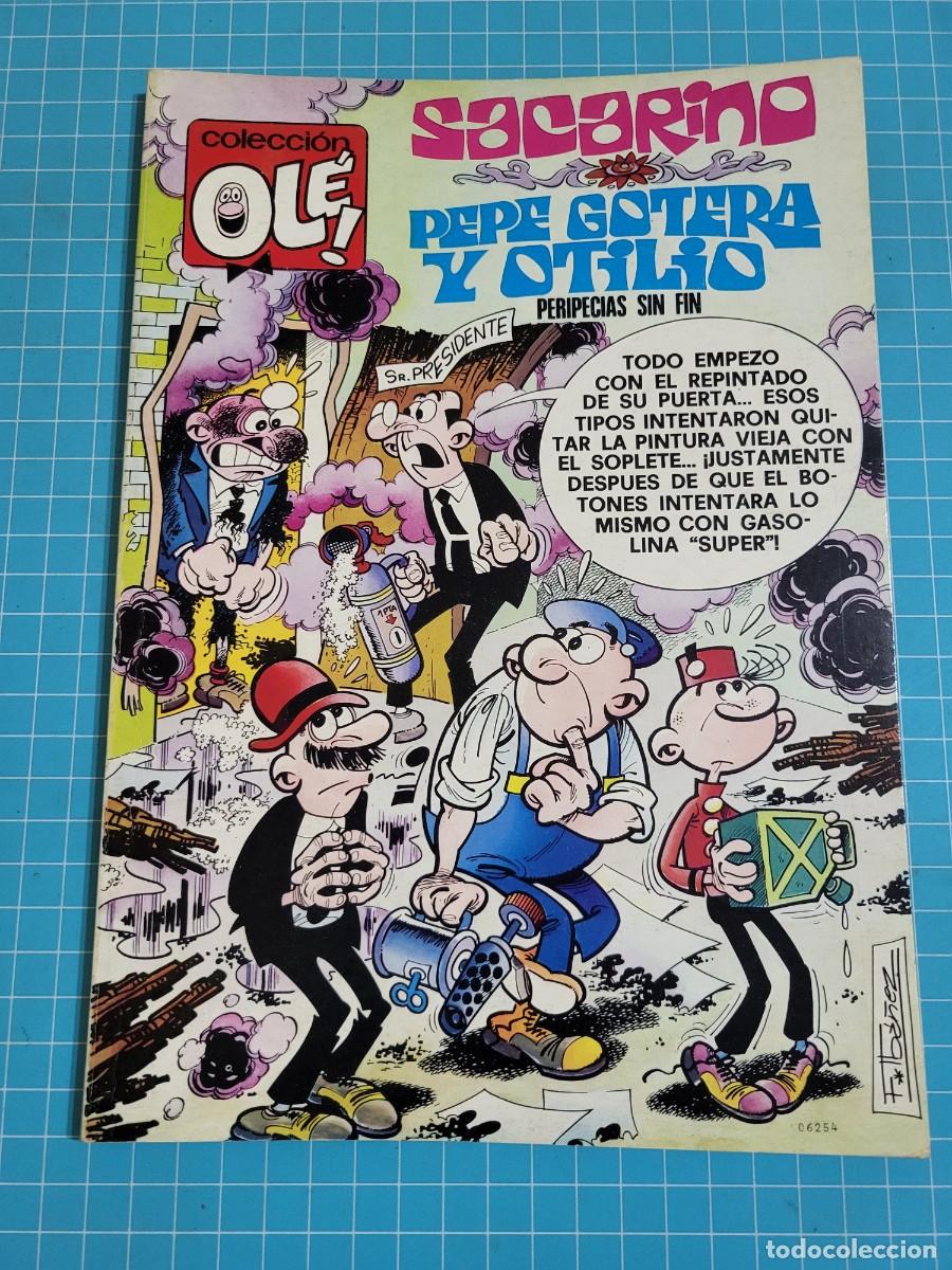 Tebeos: Ol&eacute;, Sacarino Pepe Gotera y Otilio N &ordm; 122. 1&ordf; edici&oacute;n, n&uacute;mero en el lomo 10, bolsa 2, Al.