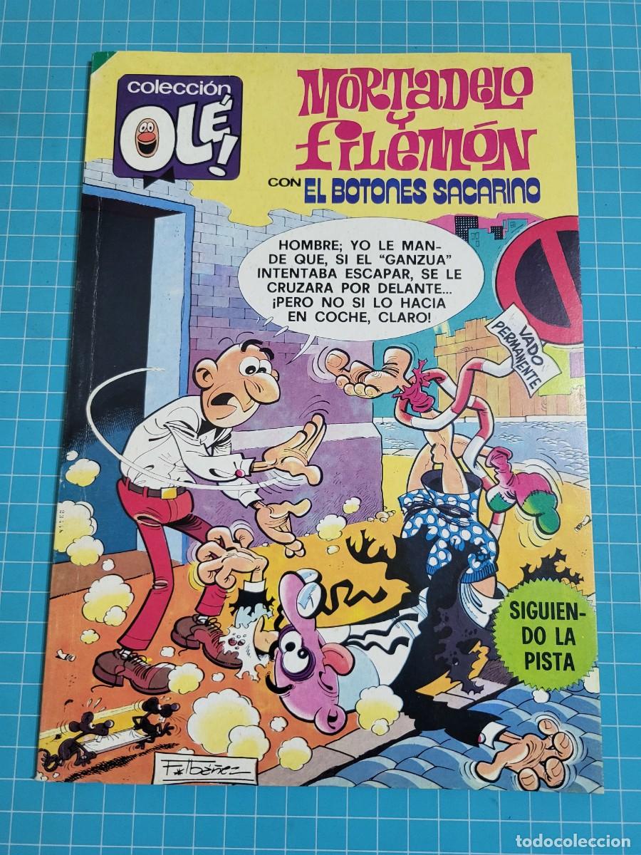 Tebeos: Ol&eacute;, Mortadelo y Filem&oacute;n con el botones Sacarino N &ordm; 202. 1&ordf; edici&oacute;n 10, bolsa 2, Al.