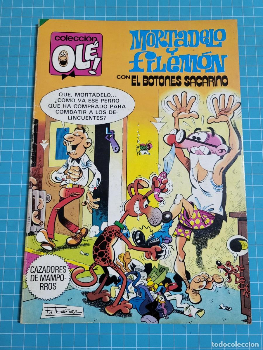 Tebeos: Ol&eacute;, Mortadelo y Filem&oacute;n con el botones Sacarino N &ordm; 265. 1&ordf; edici&oacute;n 10, bolsa 2, Al.