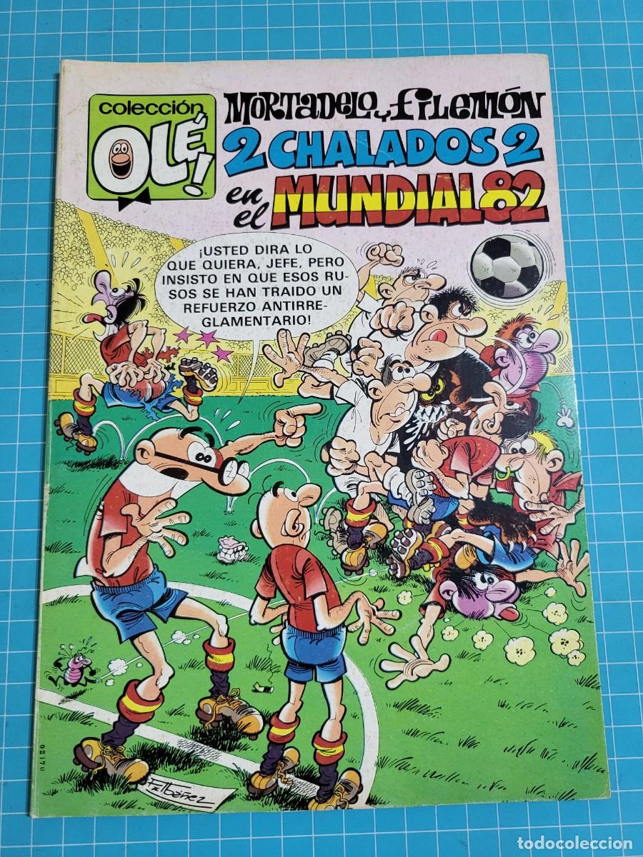 Tebeos: Ol&eacute;, Mortadelo y Filem&oacute;n 2 chalados en el mundial 82 N &ordm; 242. 1&ordf; edici&oacute;n 10, bolsa 2, Al.
