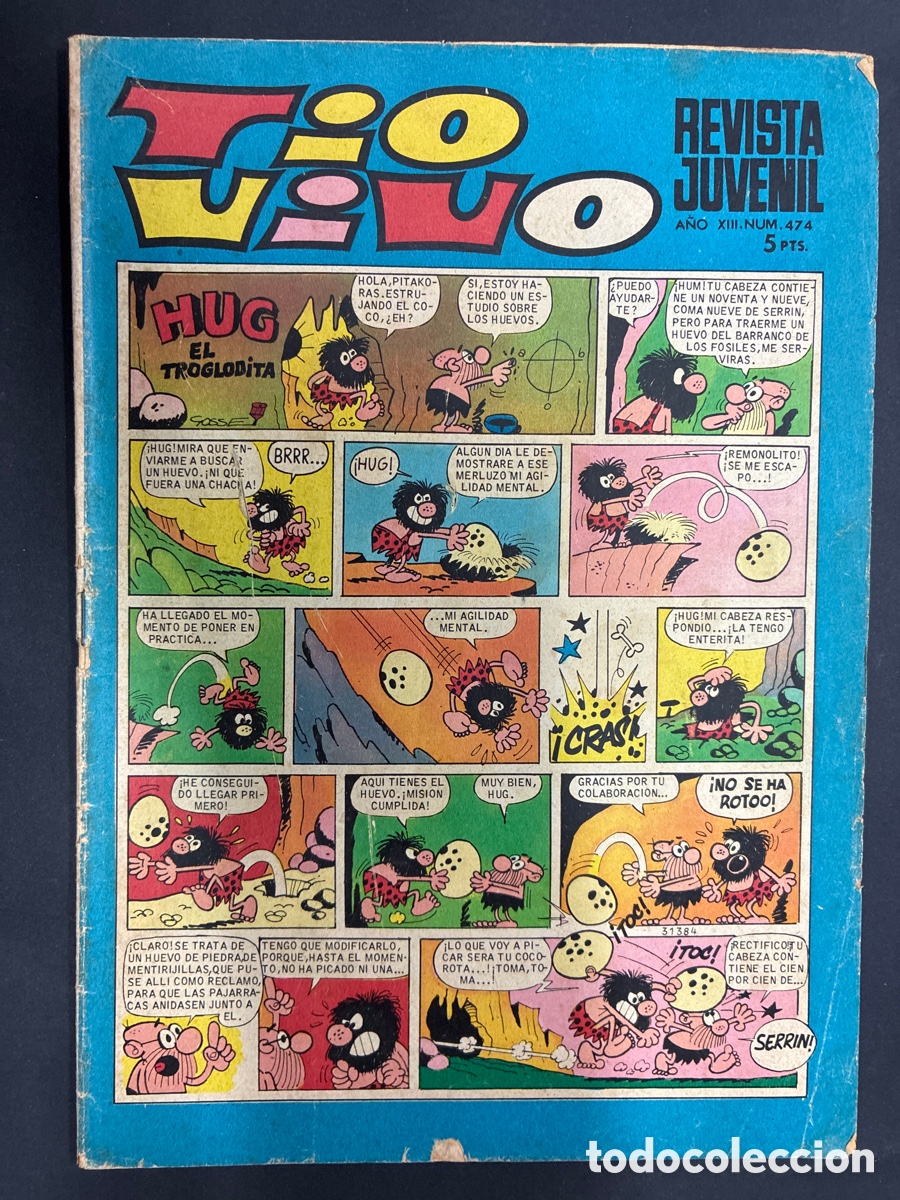 Tebeos: COMIC COLECCION TIO VIVO N&ordm; 474 EDITORIAL BRUGUERA
