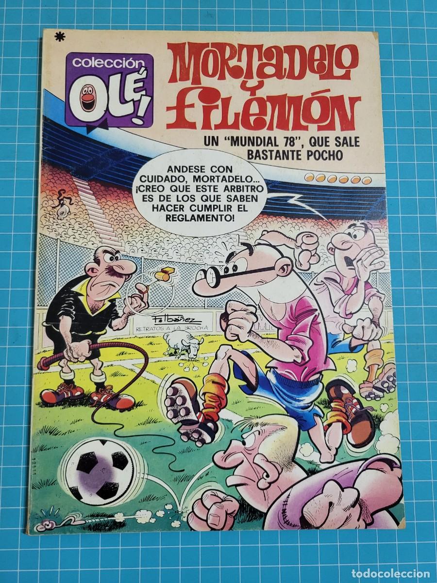 Tebeos: Ol&eacute;, Mortadelo y Filem&oacute;n un &rdquo;mundial 78 que sale bastante pocho N &ordm; 166. 1&ordf; edici&oacute;n 10, bolsa 2, Al.