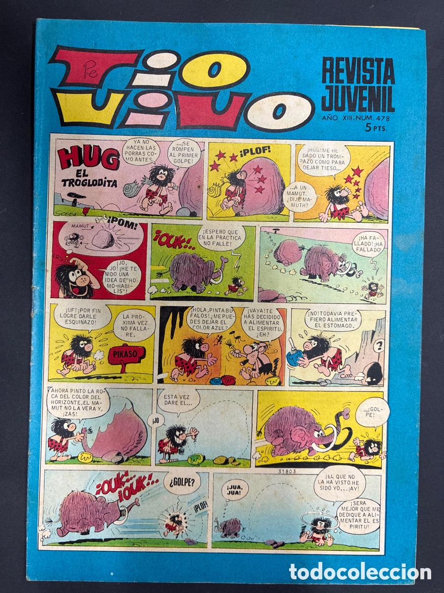 Tebeos: COMIC COLECCION TIO VIVO N&ordm; 478 EDITORIAL BRUGUERA