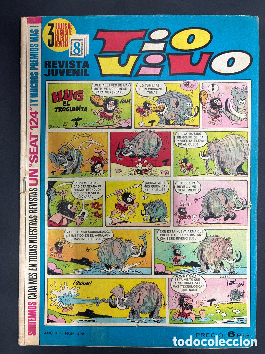 Tebeos: COMIC COLECCION TIO VIVO N&ordm; 498 EDITORIAL BRUGUERA