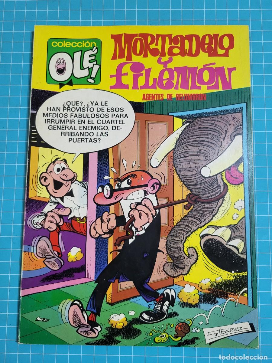 Tebeos: Ol&eacute;, Mortadelo y Filem&oacute;n, N &ordm; 108. n&uacute;mero en el lomo, 1&ordf; edici&oacute;n 10, bolsa 2, Al.