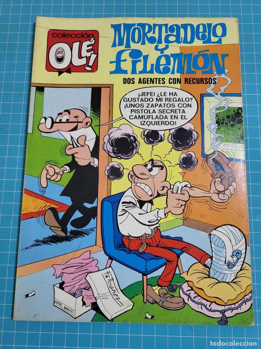 Tebeos: Ol&eacute;, Mortadelo y Filem&oacute;n, N &ordm; 8. n&uacute;mero en el lomo, 1&ordf; edici&oacute;n 10, bolsa 2, Al.