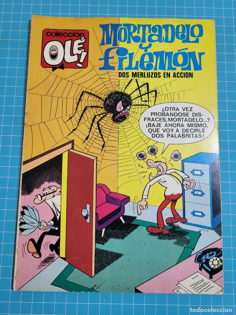 Tebeos: Ol&eacute;, Mortadelo y Filem&oacute;n, N &ordm; 35. N&uacute;mero en el lomo, 1&ordf; edici&oacute;n 10, bolsa 2, Al.