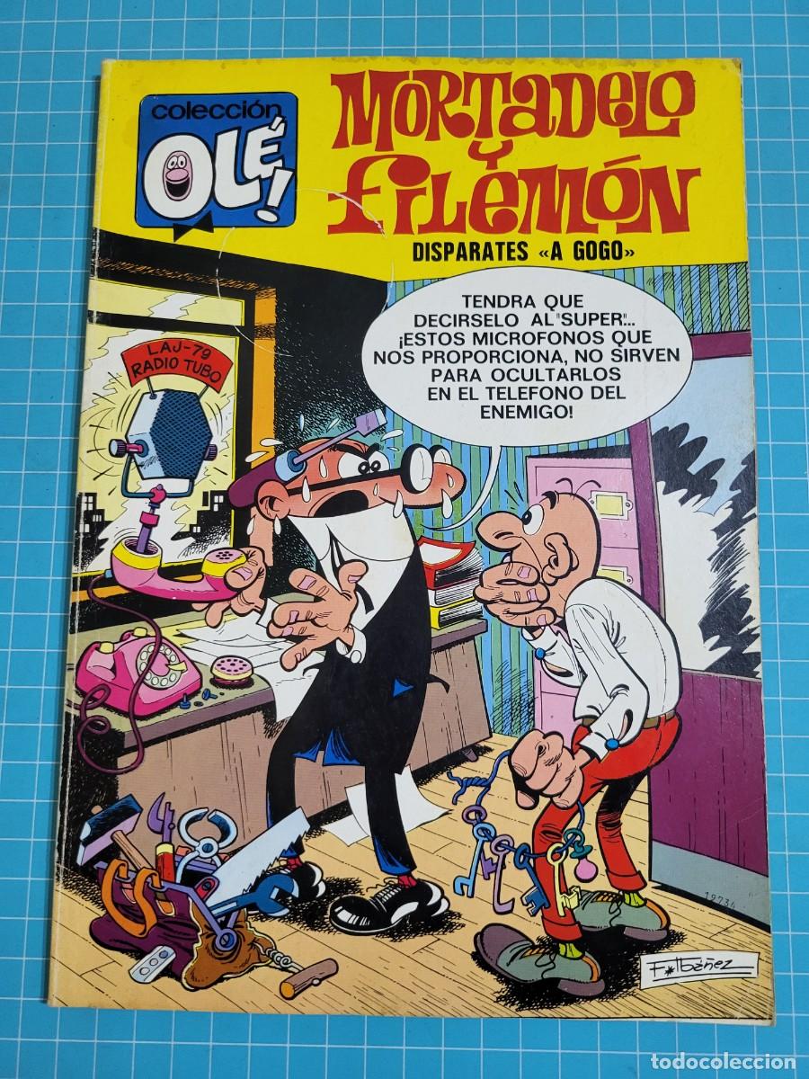 Tebeos: Ol&eacute;, Mortadelo y Filem&oacute;n, N &ordm; 90. N&uacute;mero en el lomo, 1&ordf; edici&oacute;n 10, bolsa 3, Al.