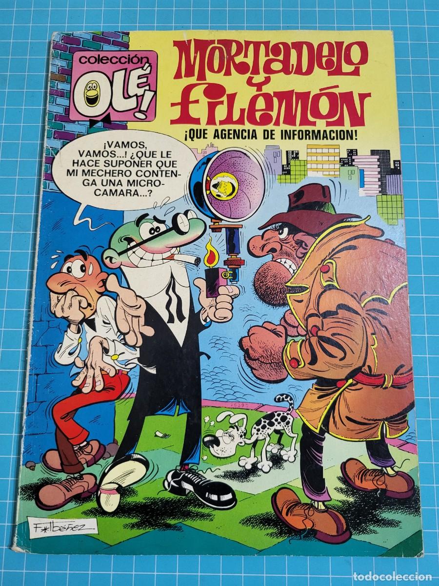 Tebeos: Ol&eacute;, Mortadelo y Filem&oacute;n, N &ordm; 81. N&uacute;mero en el lomo, 1&ordf; edici&oacute;n 10, bolsa 3, Al.