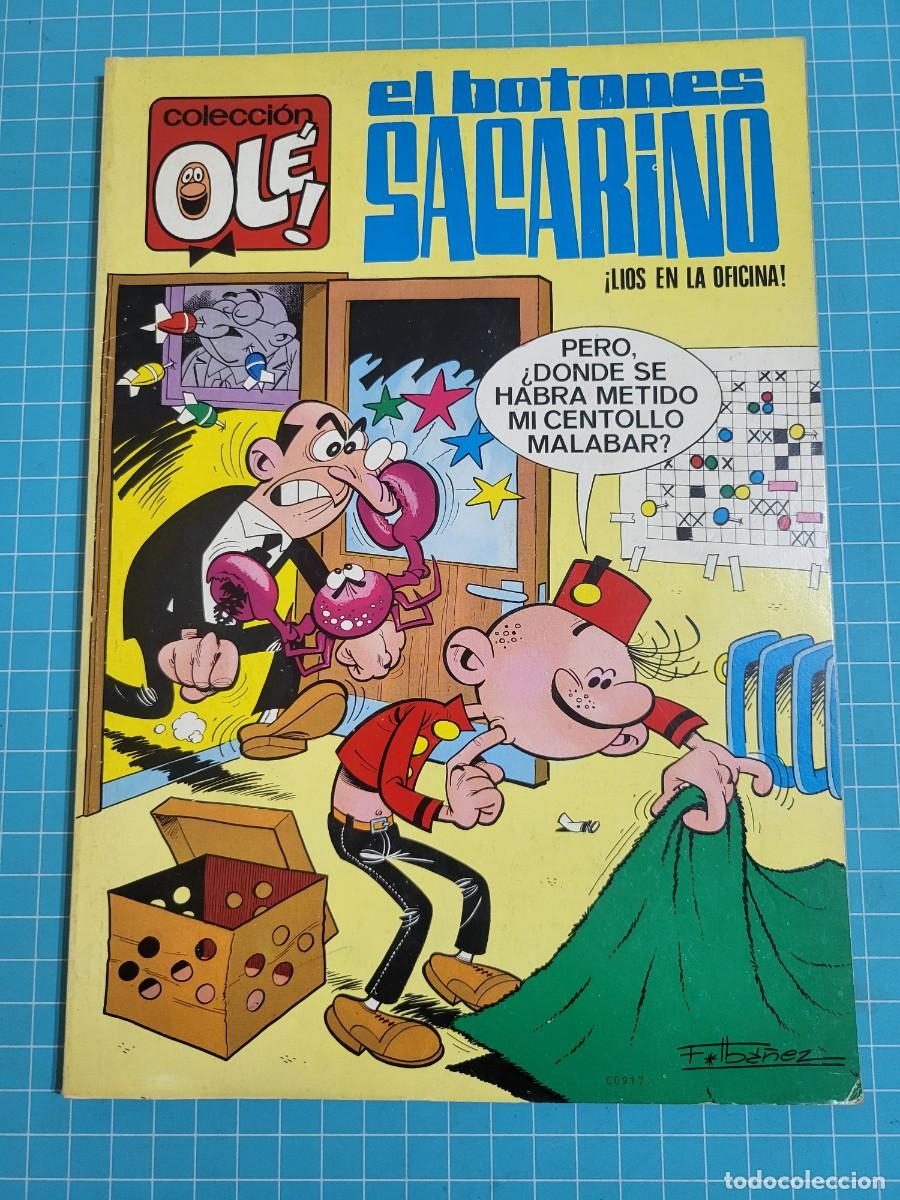Tebeos: Ol&eacute;, el botones Sacarino, N &ordm; 3. N&uacute;mero en el lomo, 1&ordf; edici&oacute;n 10, bolsa 3, Al.