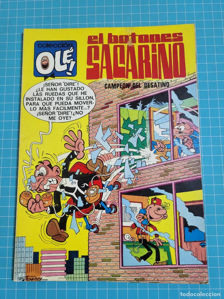 Tebeos: Ol&eacute;, el botones Sacarino, N &ordm; 15. N&uacute;mero en el lomo, 1&ordf; edici&oacute;n 10, bolsa 3, Al.
