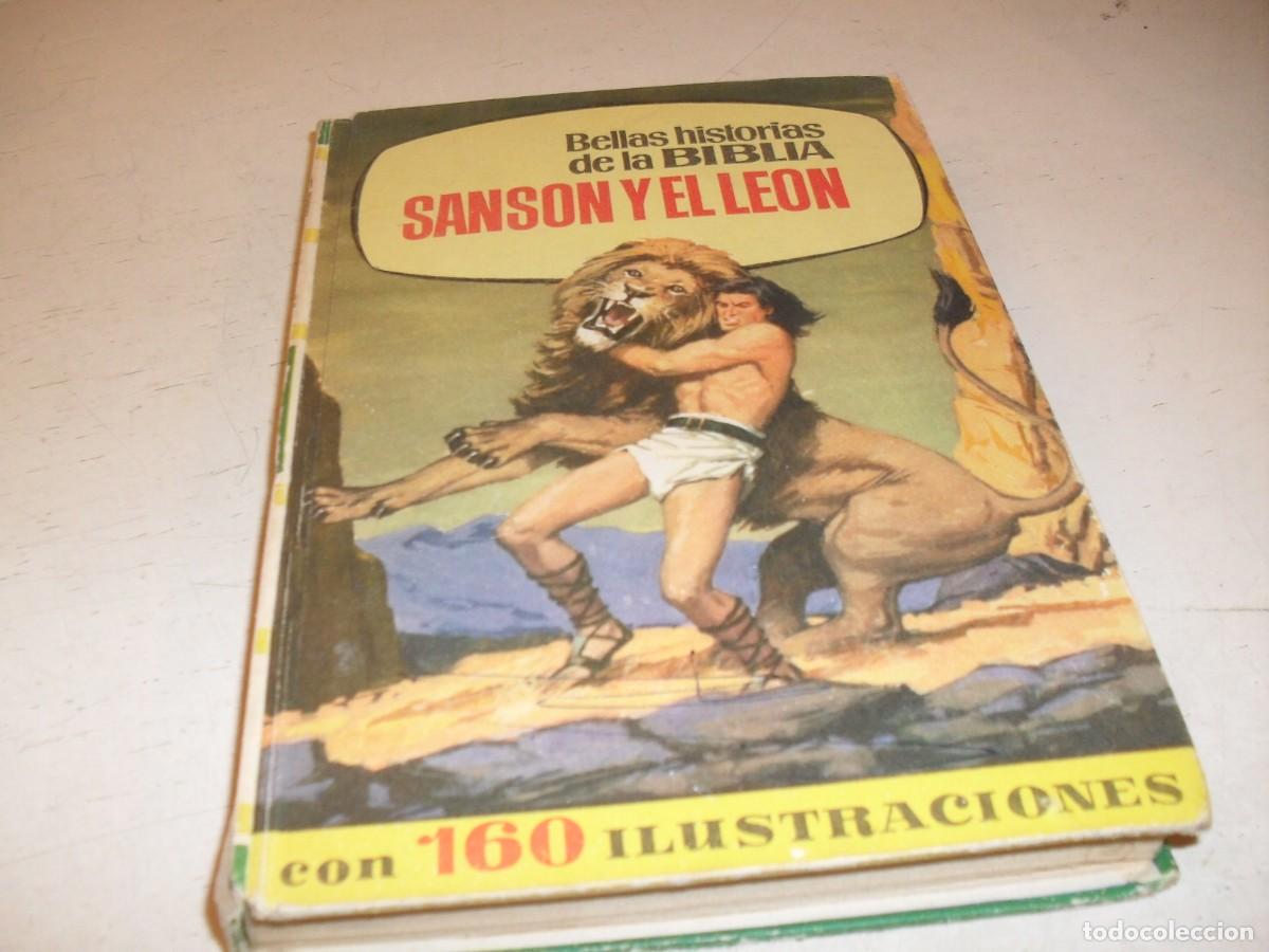 Tebeos: COLECCION HISTORIAS N&ordm; 199,DE 204,SANSON Y EL LEON,DE MANUEL GAGO.BRUGUERA,1955