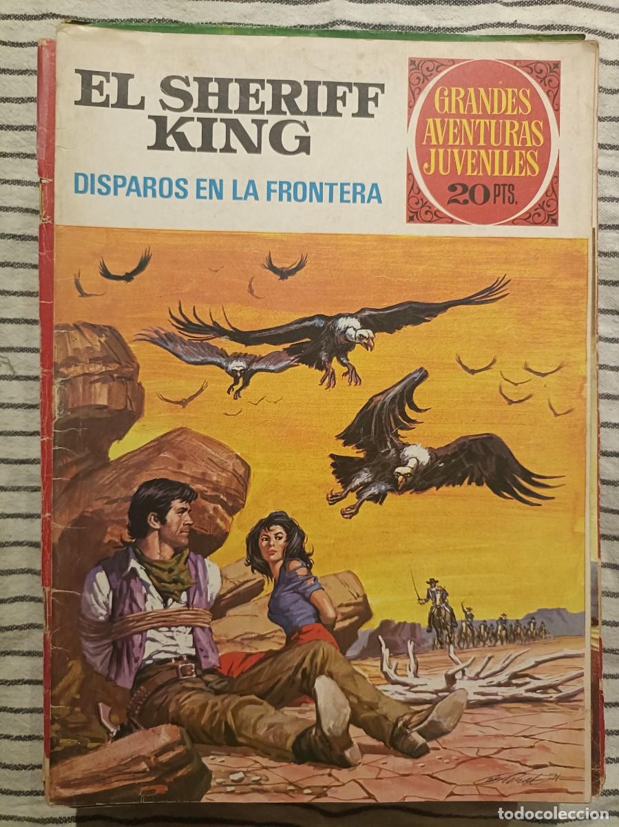Tebeos: Grandes Aventuras - El Sheriff King, Disparos en la frontera - n&ordm; 2 - Editorial Bruguera, 1975