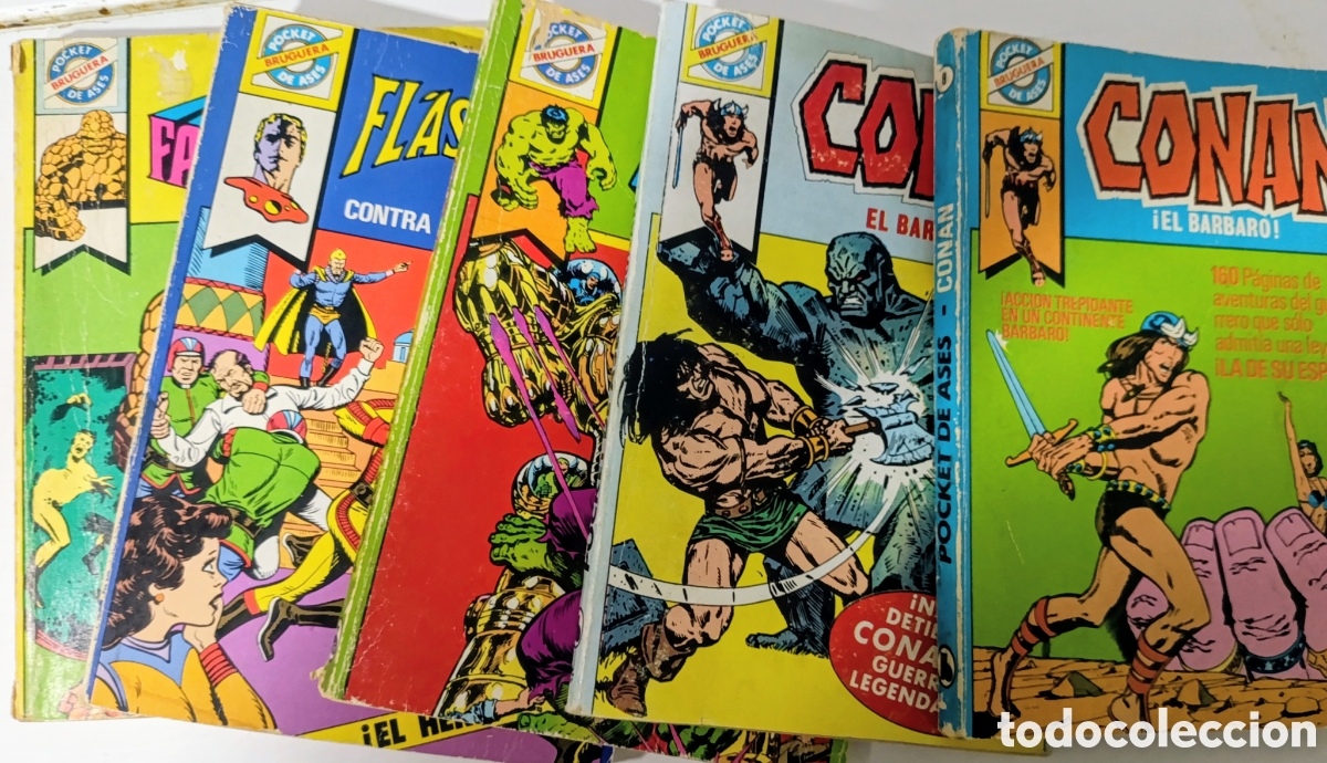 BDs: Lote de 5 tomos de Pocket de ases a&ntilde;o 1982
