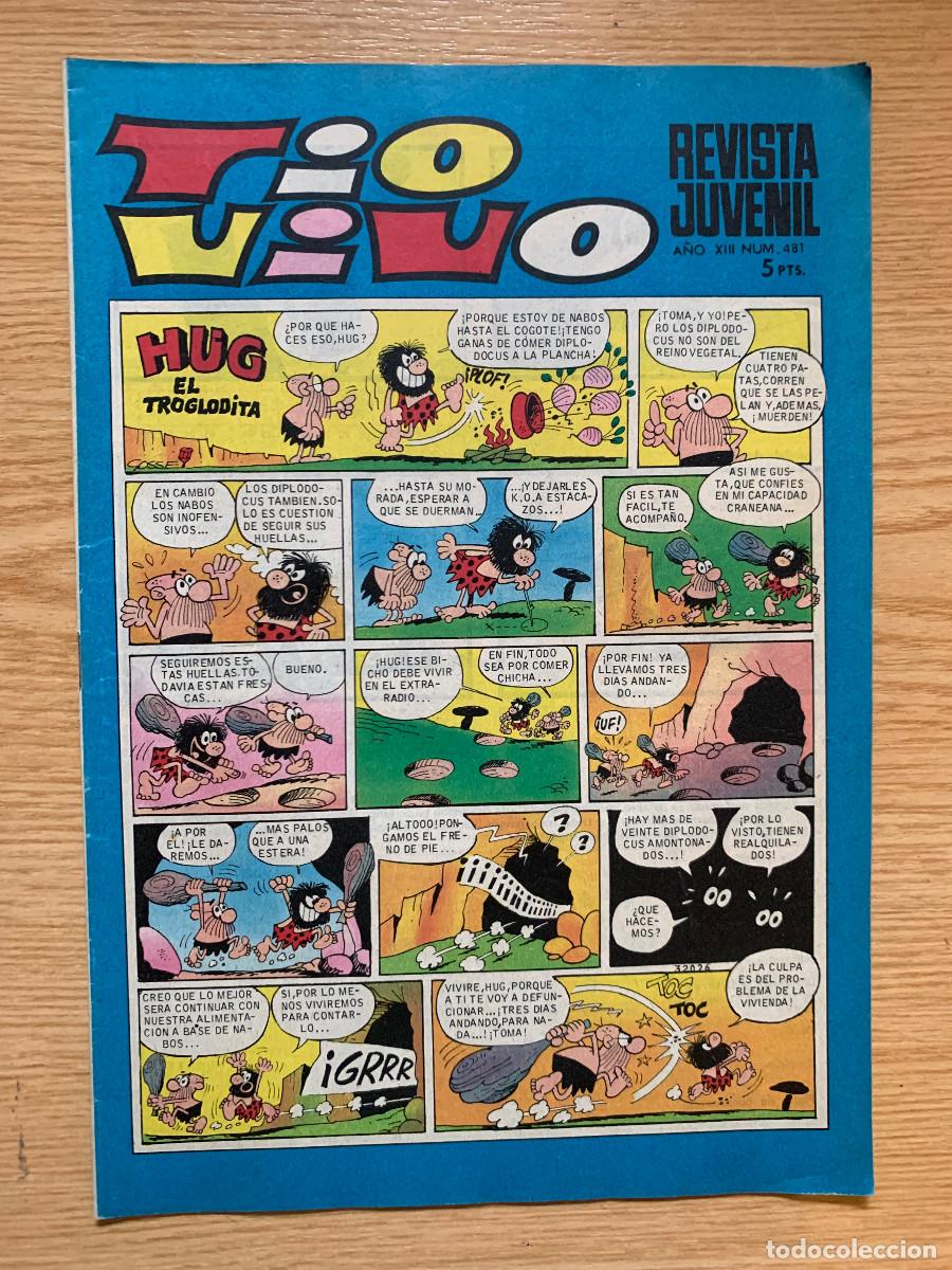Tebeos: T&iacute;o Vivo n&ordm; 481 - 2&ordf; &Eacute;poca - D2 Excelente Sin Uso