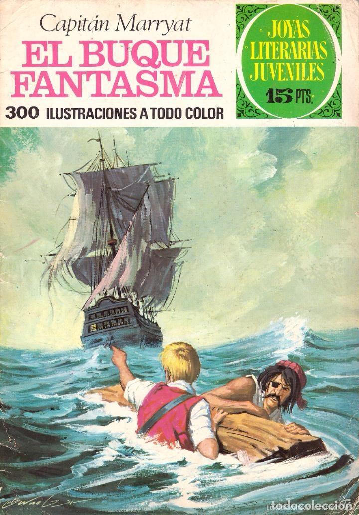 Tebeos: Joyas Literarias Juveniles n&ordm;26 - Marryat, Capit&aacute;n - El buque fantasma (Bruguera, 1972)