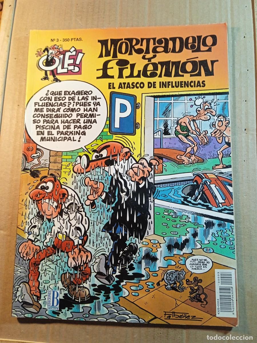 Tebeos: TEBEO DE OLE MORTADELO Y FILEMON EN EL ATASCO DE INFLUENCIAS DEL A&Ntilde;O 1993 N&ordm; 3
