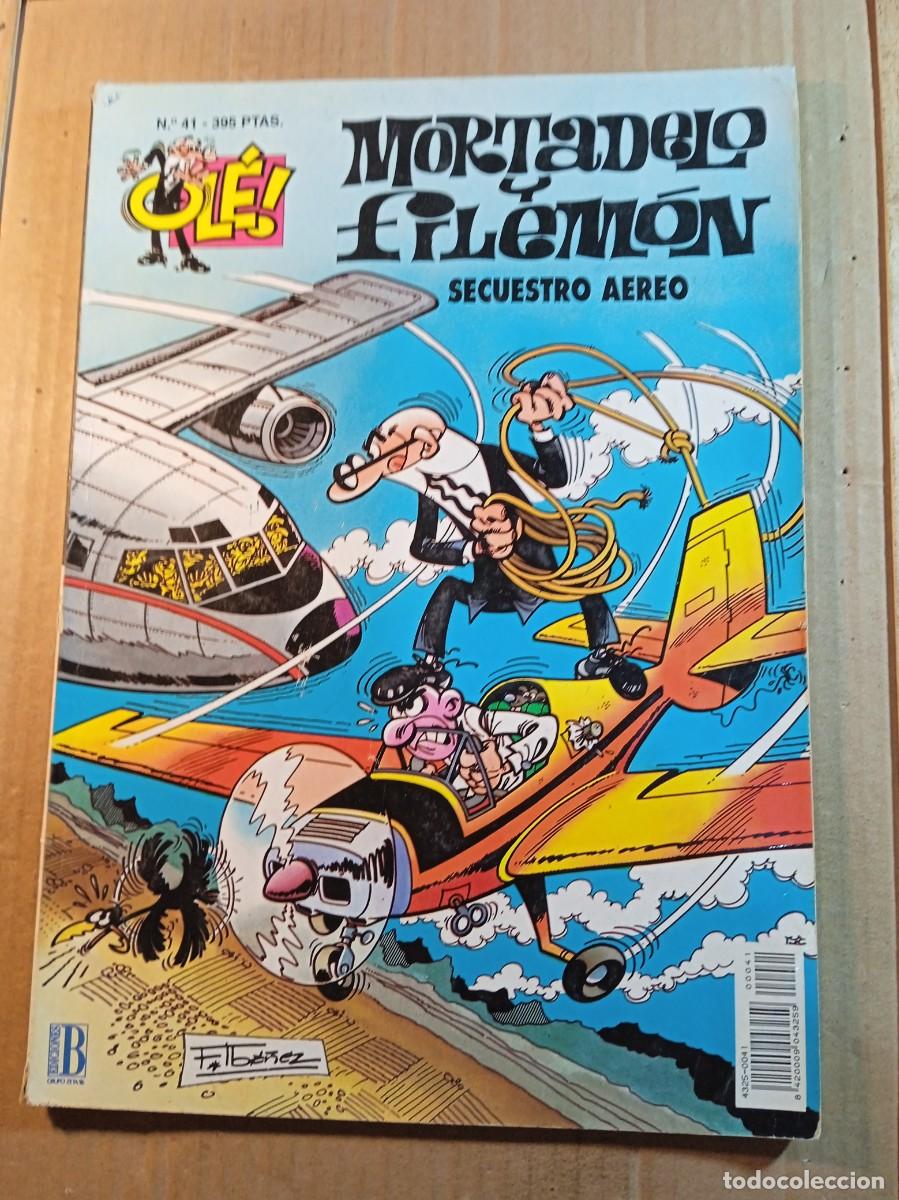Tebeos: TEBEO DE OLE MORTADELO Y FILEMON EN SECUESTRO AEREO DEL A&Ntilde;O 1996 N&ordm; 41
