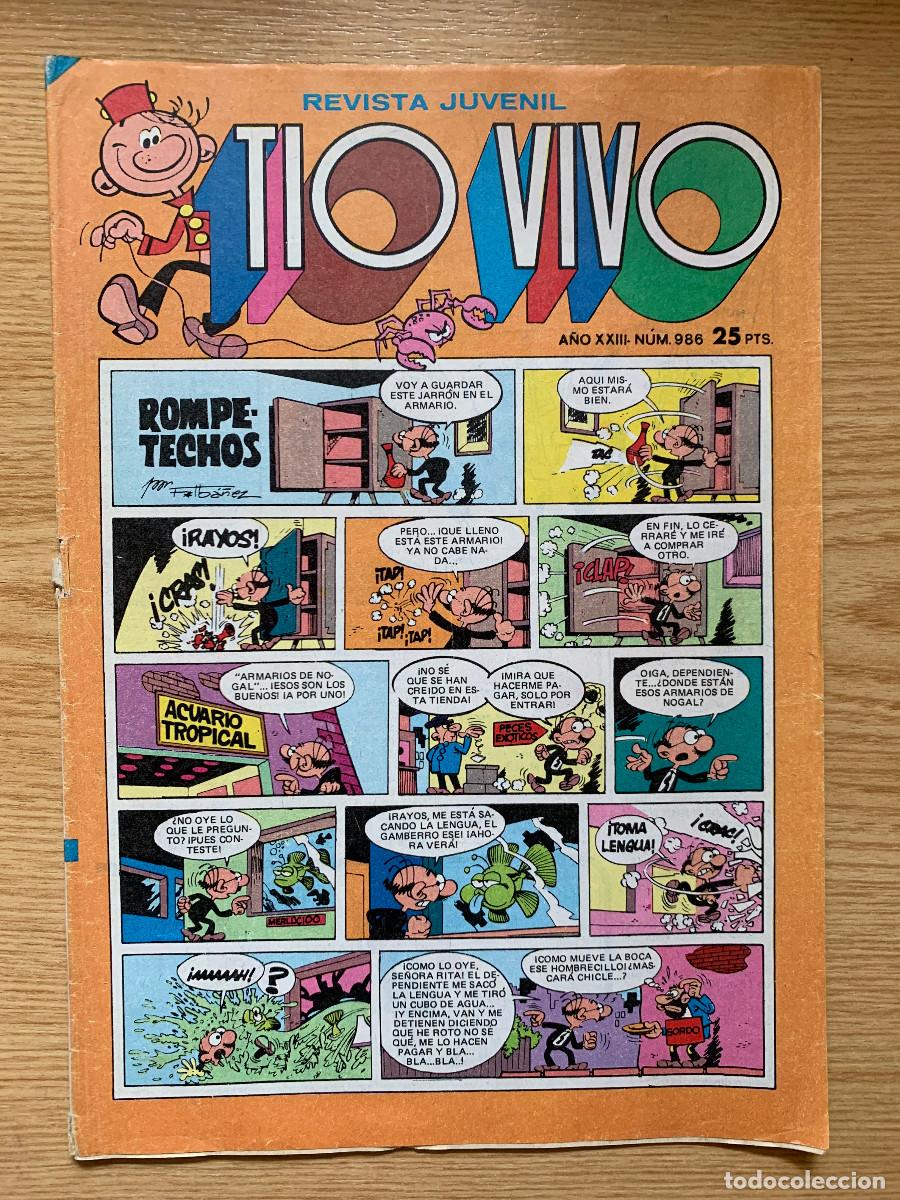 Tebeos: T&iacute;o Vivo n&ordm; 986 - 2&ordf; &Eacute;poca - Buen Estado