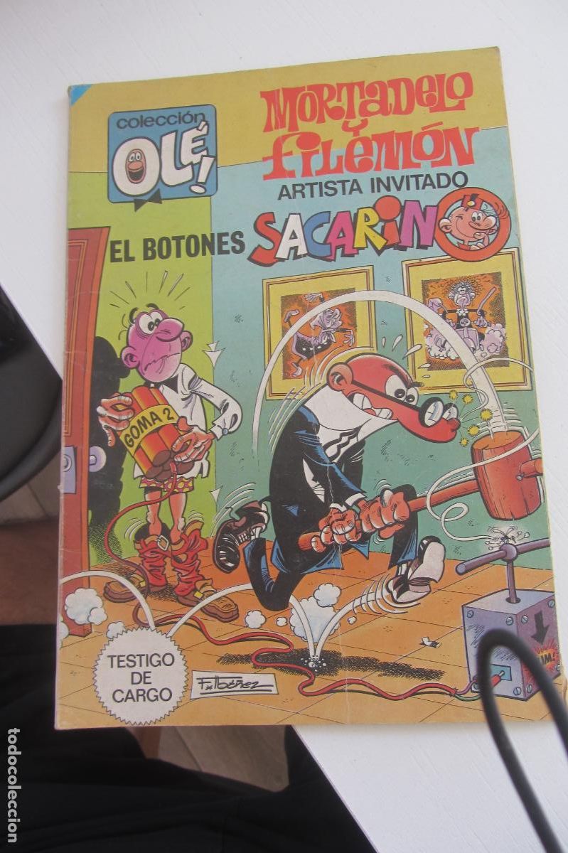 Tebeos: COLECCI&Oacute;N OL&Eacute; N&ordm; 300 - MORTADELO Y FILEM&Oacute;N Y EL BOTONES SACARINO - BRUGUERA 1&ordf; EDICI&Oacute;N 1984 ARX97