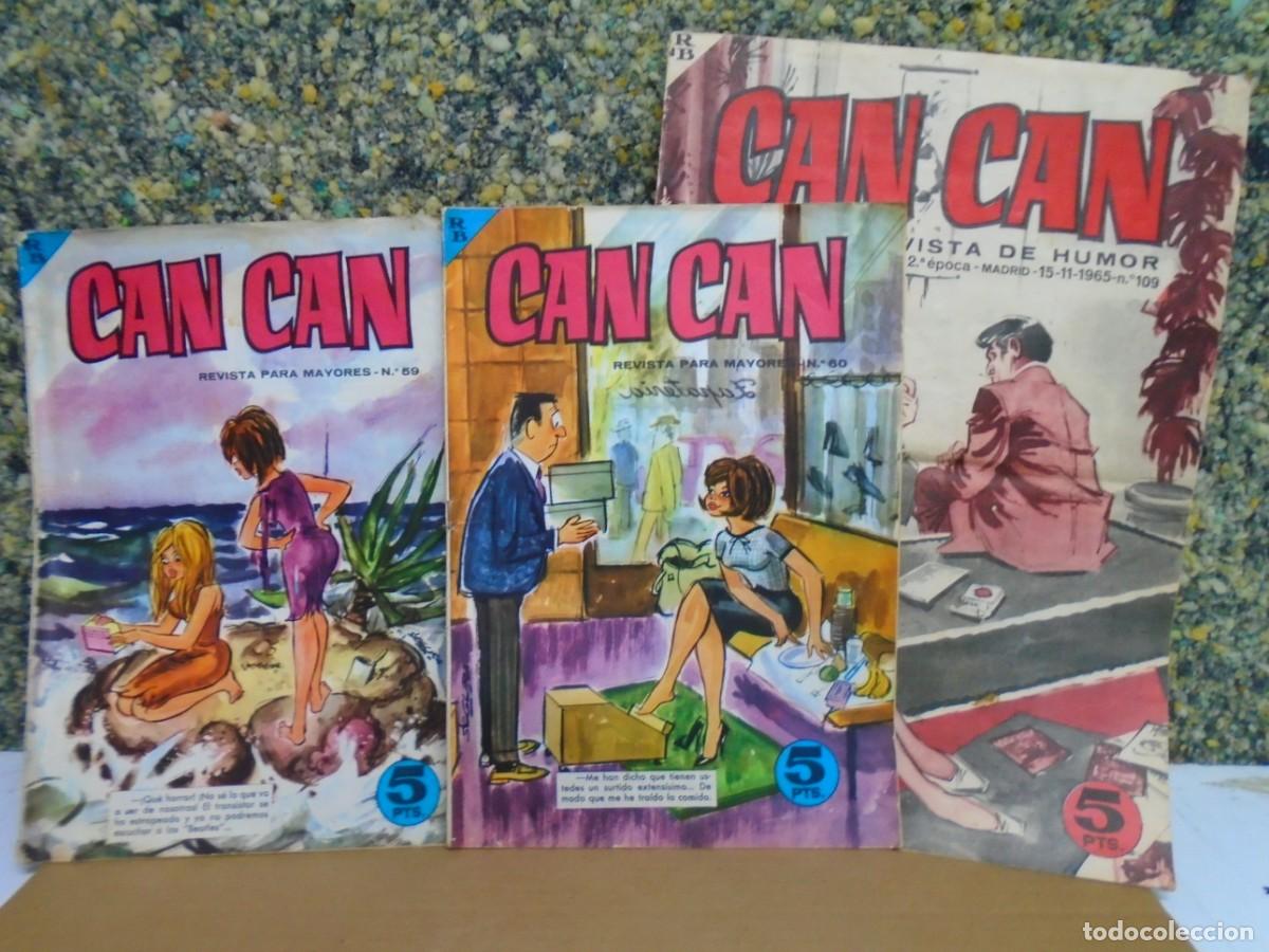 Tebeos: CAN CAN/REVISTA DE HUMOR PARA MAYORES/BRUGUERA N&ordm; 59-60-109(1964-65)