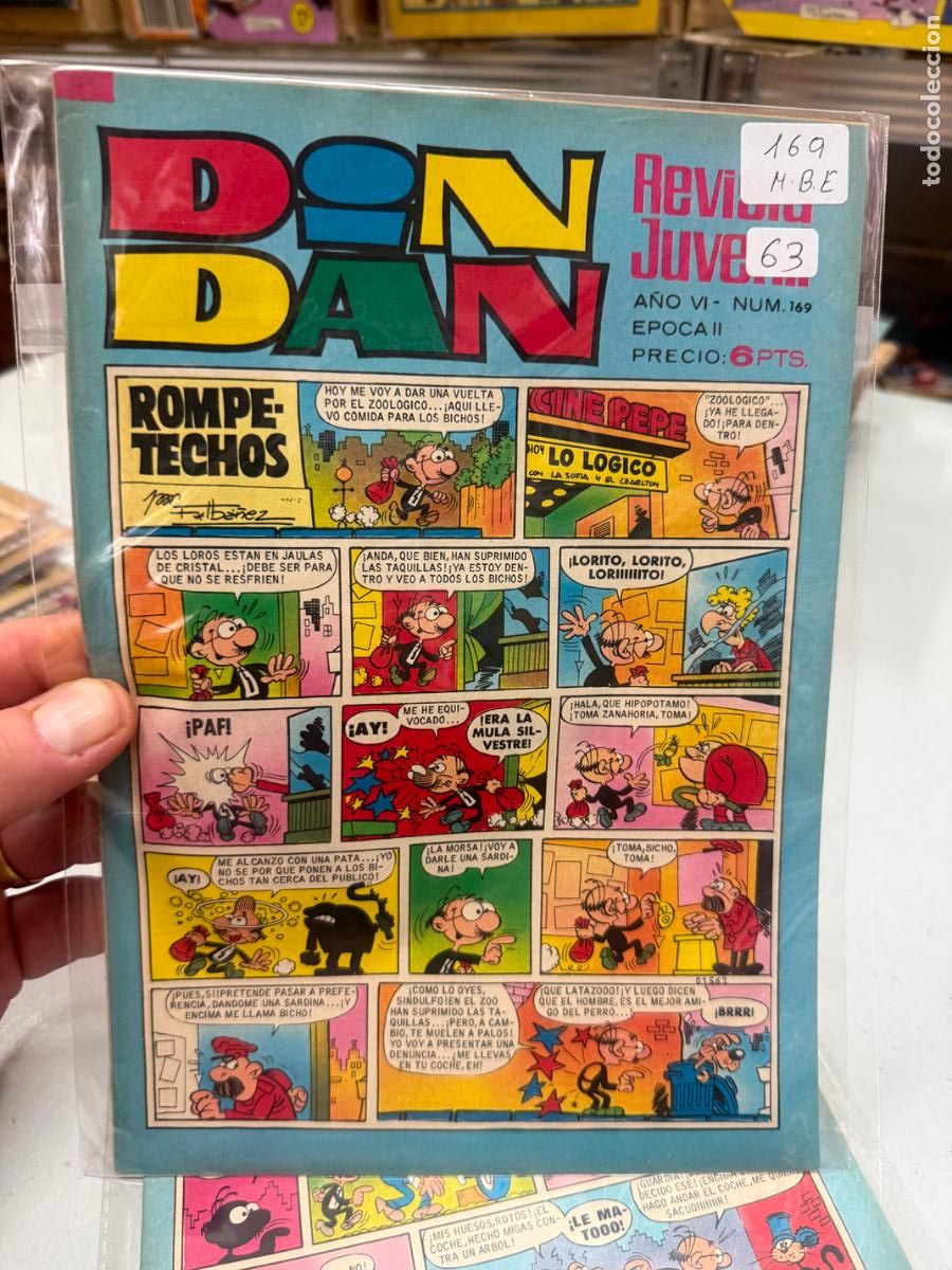 Tebeos: din dan editorial bruguera numero 169