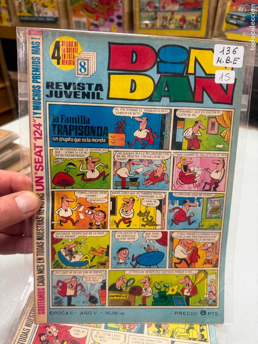Tebeos: din dan editorial bruguera numero 136