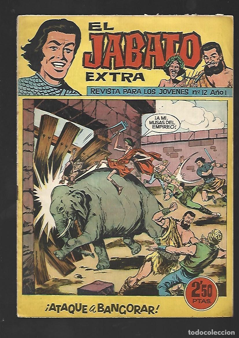 Tebeos: El Jabato extra, 12: ataque a Bangorar, 1962, Bruguera, buen estado