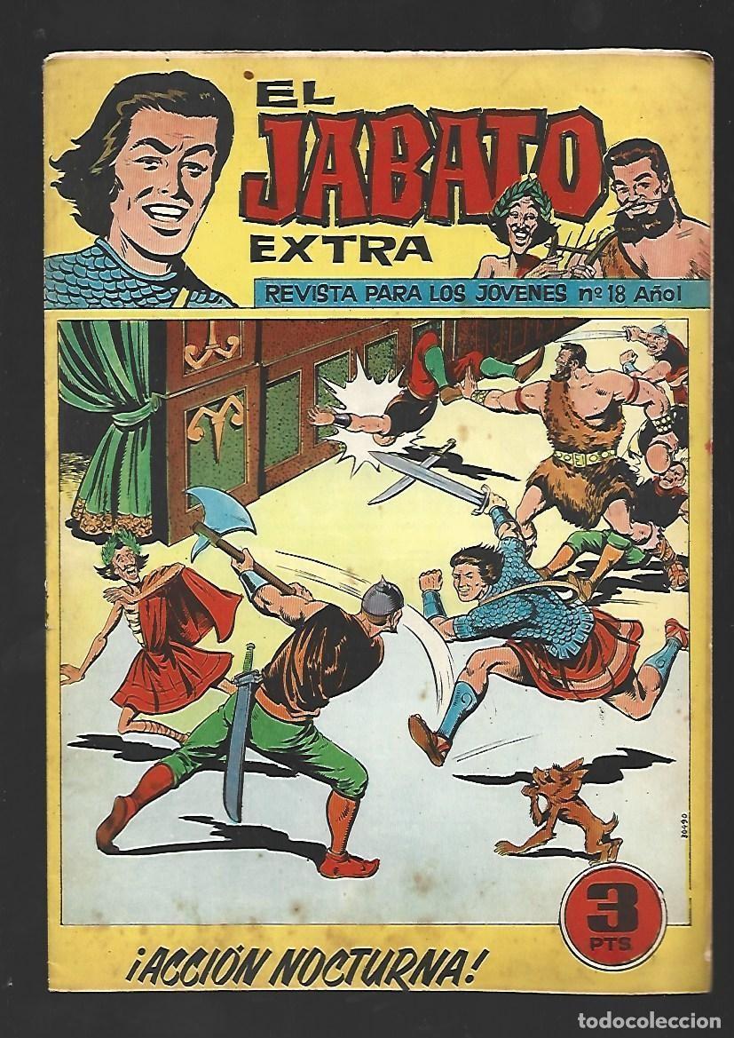 Tebeos: El Jabato extra, 18: acci&oacute;n nocturna, 1962, Bruguera, buen estado