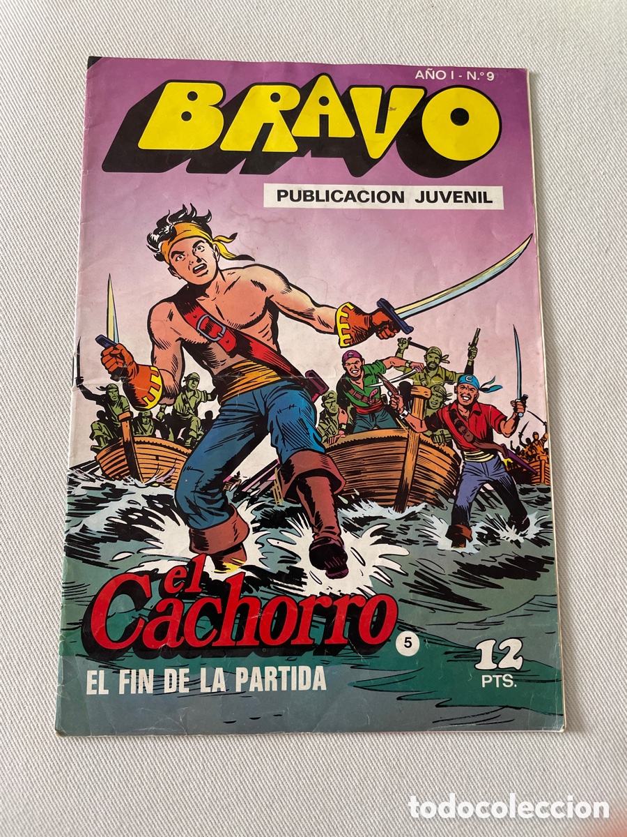 Tebeos: BRAVO, EL CACHORRO, A&Ntilde;O I NUM 9 , EDT BRUGUERA 1976