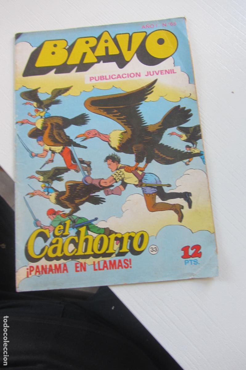 Tebeos: EL CACHORRO N&ordm; 33 COLECCI&Oacute;N BRAVO N&ordm; 65 BRUGUERA SA 1976 B/N GRAPA 20 pag. arx107
