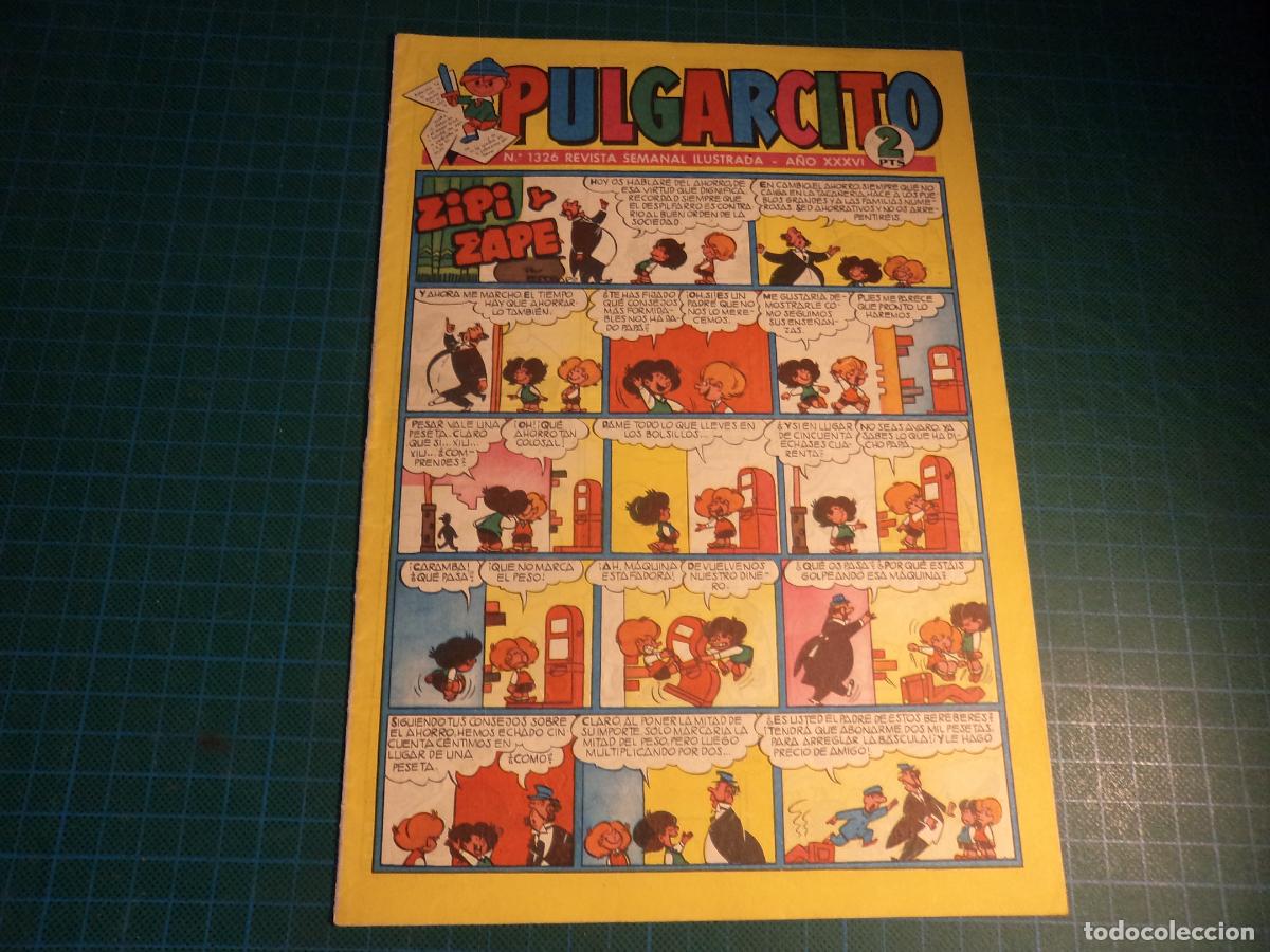 Tebeos: Pulgarcito. N&ordm; 1326. Bruguera.
