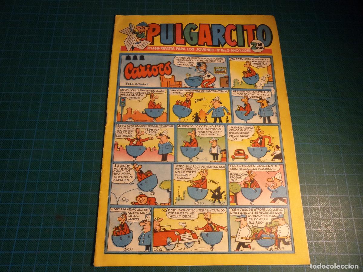 Tebeos: Pulgarcito. N&ordm; 1458. Bruguera.