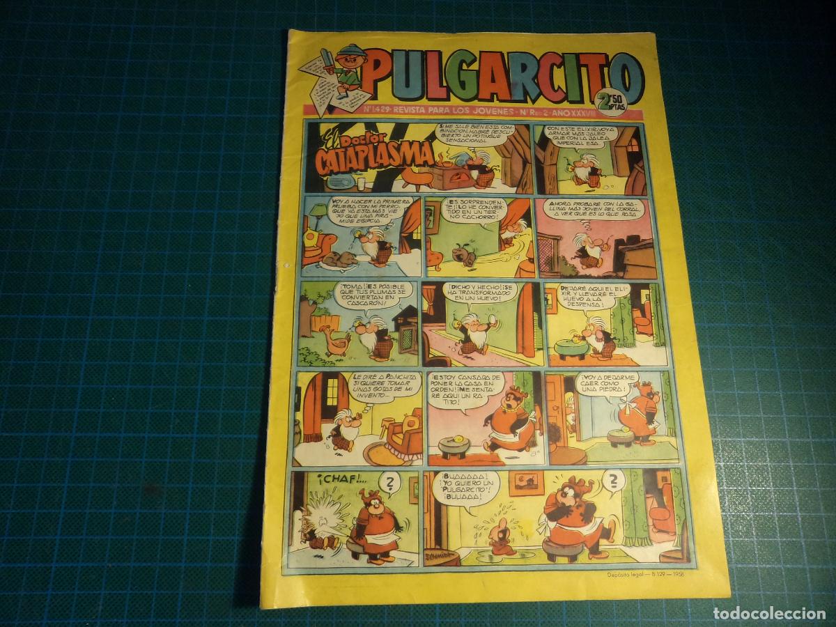 Tebeos: Pulgarcito. N&ordm; 1429. Bruguera.