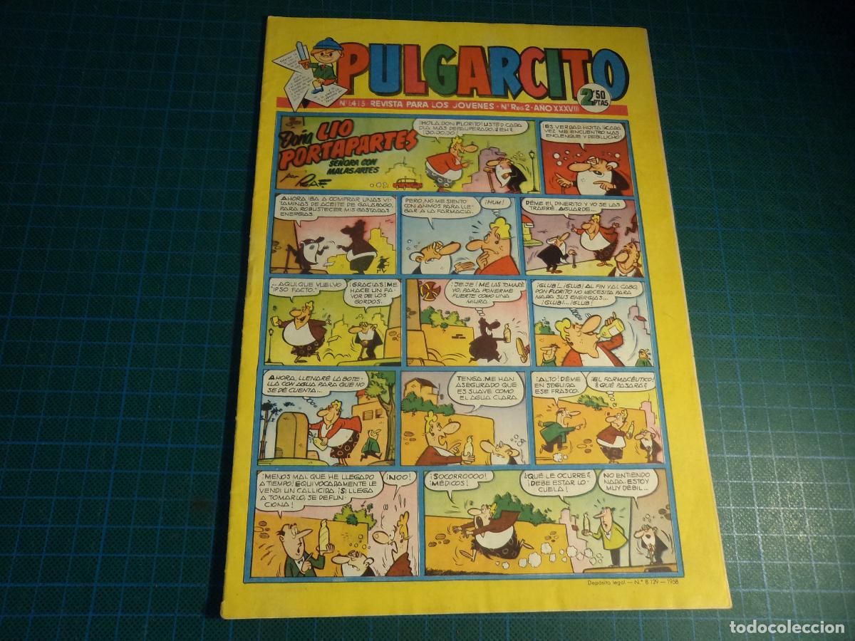 Tebeos: Pulgarcito. N&ordm; 1413. Bruguera.