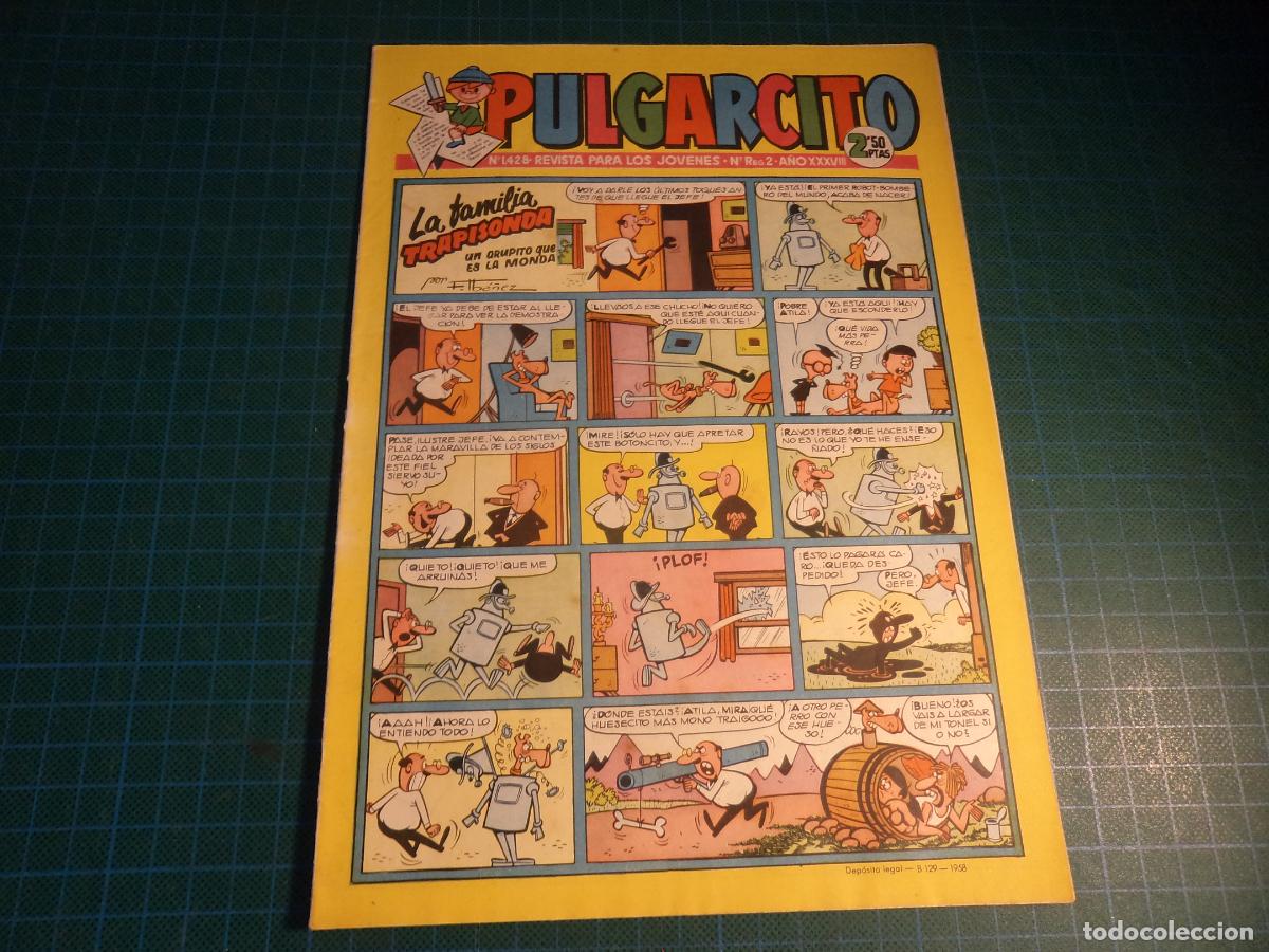Tebeos: Pulgarcito. N&ordm; 1428. Bruguera.