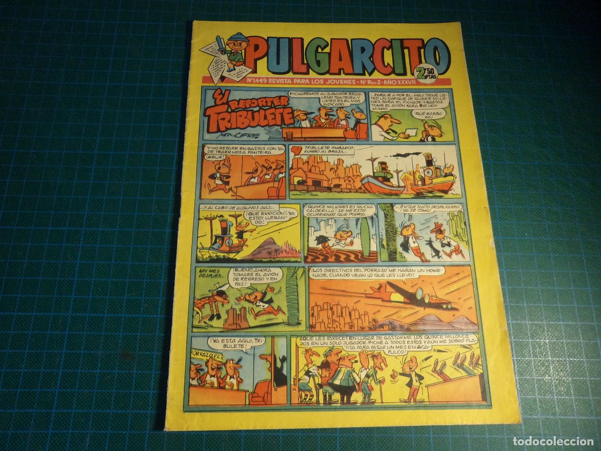 Tebeos: Pulgarcito. N&ordm; 1449. Bruguera.