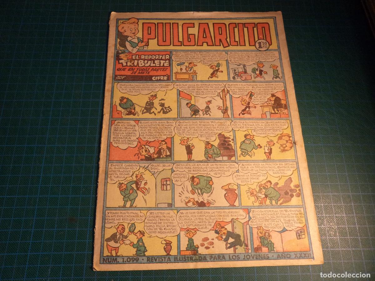 Tebeos: Pulgarcito. N&ordm; 257. Bruguera. Tiene el lomo rozado.