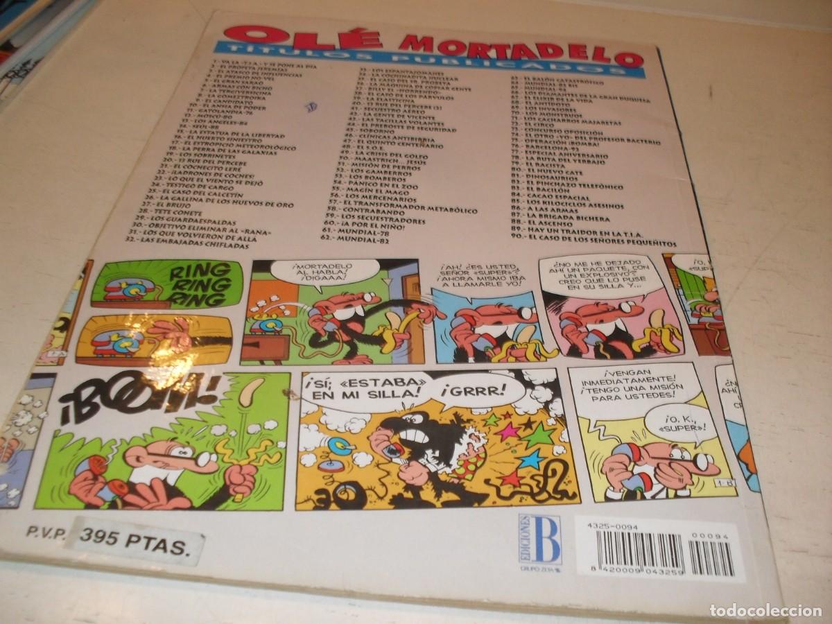 Tebeos: OLE N&ordm; 63 MORTADELO:EL BALON CATASTROFICO,1&ordf; EDICION,DE IBA&Ntilde;EZ,EDICIONES B,1993