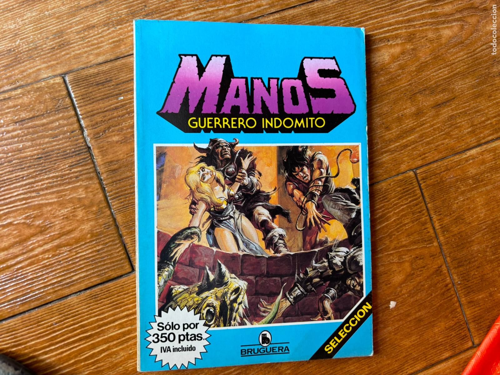 Tebeos: MANOS GUERRERO INDOMITO SELECCION N&ordm; 2 CONTIENE N&ordm; 7 8 9 10 11 12 EDITORIAL BRUGUERA