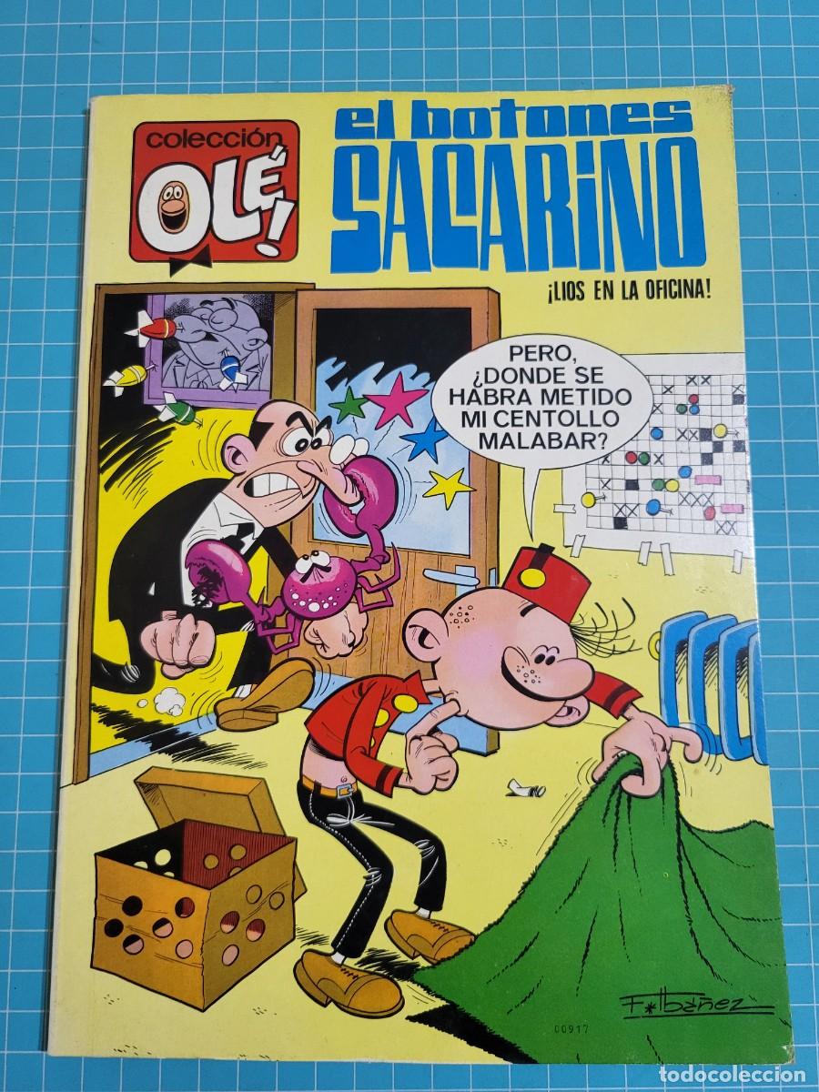 Tebeos: Ol&eacute;, el botones Sacarino, N &ordm; 3. N&uacute;mero en el lomo, 1&ordf; edici&oacute;n 11, bolsa 1, Al.