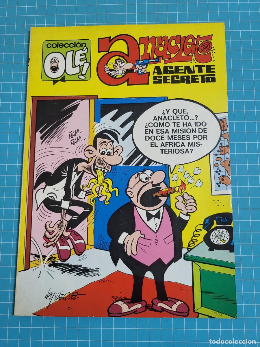 Tebeos: Ol&eacute;, Anacleto agente secreto, N &ordm; 12. N&uacute;mero en el lomo, 1&ordf; edici&oacute;n 11, bolsa 1, Al.