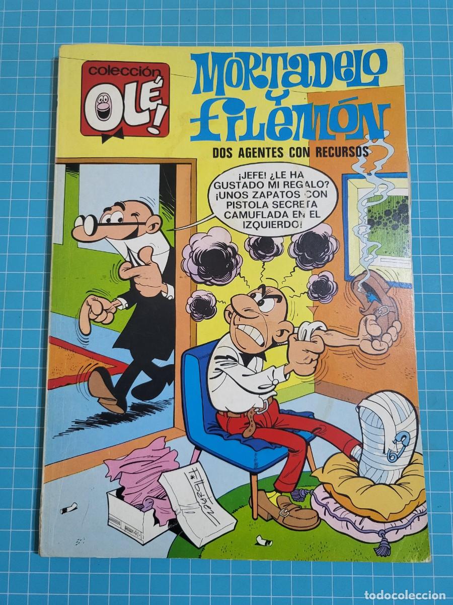 Tebeos: Ol&eacute;, Mortadelo y Filem&oacute;n, N &ordm; 18. N&uacute;mero en el lomo, 1&ordf; edici&oacute;n 11, bolsa 1, Al.