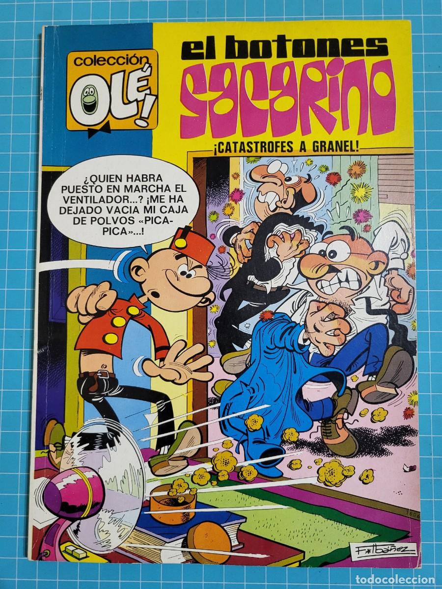 Tebeos: Ol&eacute;, el botones Sacarino. N &ordm; 80. N&uacute;mero en el lomo, 1&ordf; edici&oacute;n 11, bolsa 3, Al.